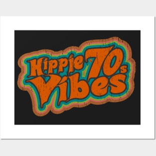 Hippie Vibes 70s seventies vintage retro Posters and Art